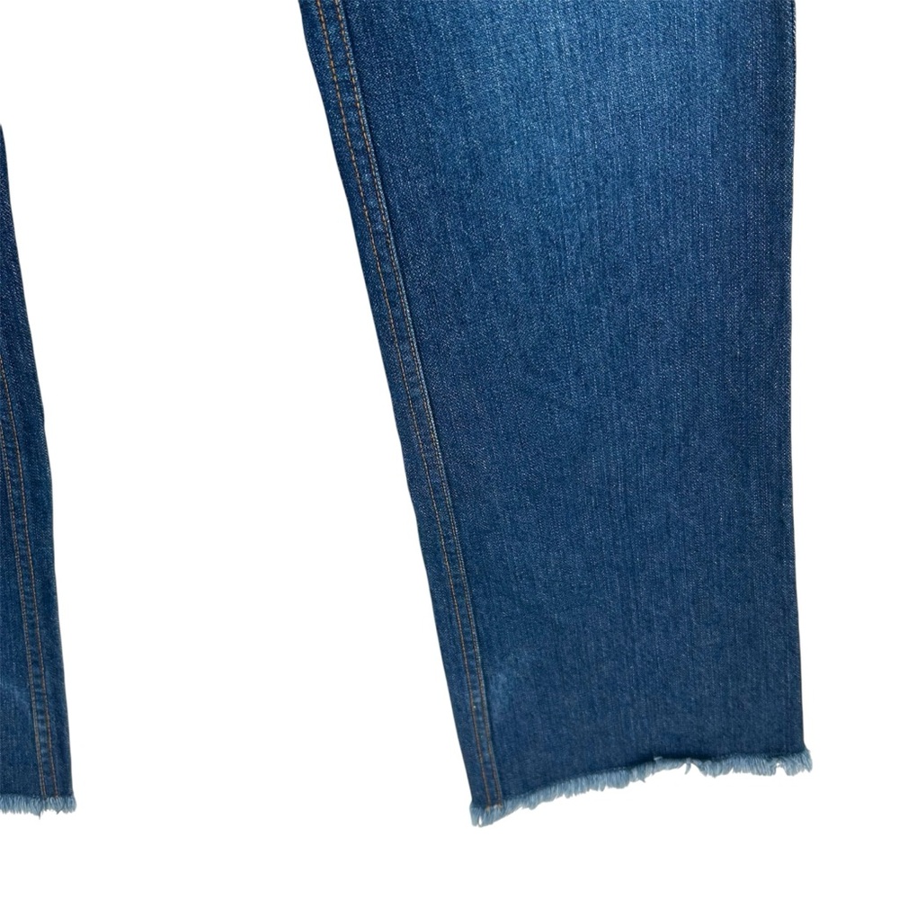 NEW Vtg Y2K Old Navy Low Rise Dark Wash Gold Contrast Stitching Bootcut Jeans - Picture 3 of 11